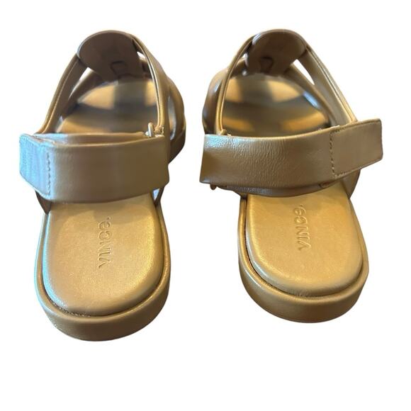 Vince Rava Strappy Fisherman Leather Sandals Minimal Sophisticated Tan NEW 10 - Picture 8 of 13